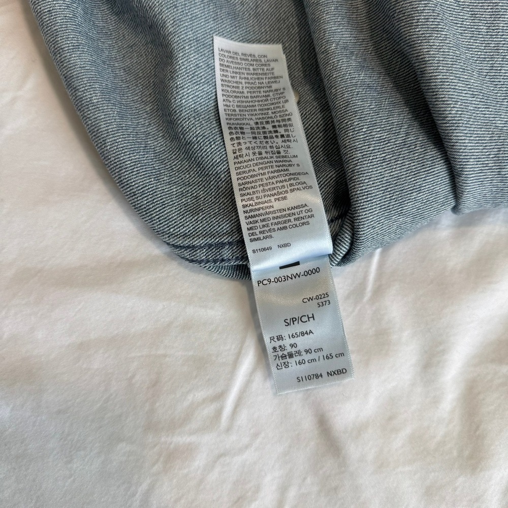 Levis Mens Denim Shirt Small Blue Long Sleeve Button Down Workwear New With Tags - Picture 10 of 13